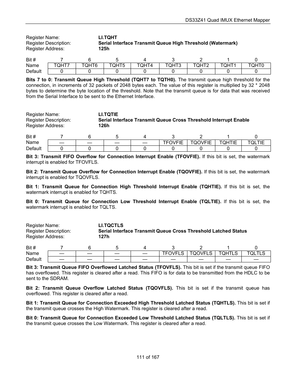 Maxim Integrated DS33Z41 User Manual | Page 111 / 167