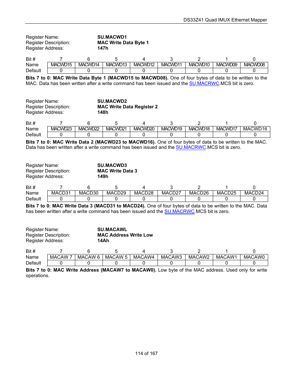 Maxim Integrated DS33Z41 User Manual | Page 114 / 167