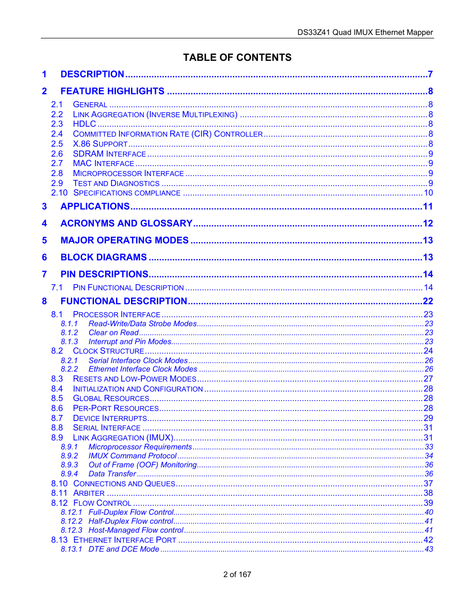 Maxim Integrated DS33Z41 User Manual | Page 2 / 167