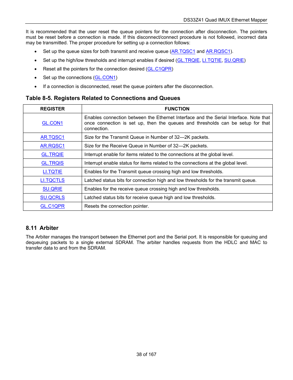 Arbiter, Rbiter | Maxim Integrated DS33Z41 User Manual | Page 38 / 167