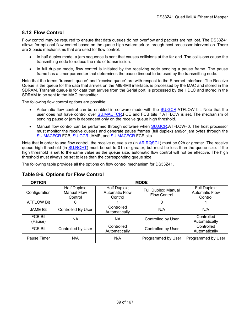 Flow control, Ontrol | Maxim Integrated DS33Z41 User Manual | Page 39 / 167