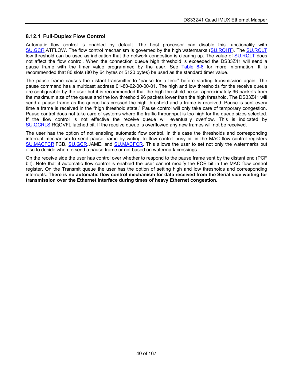 Full-duplex flow control | Maxim Integrated DS33Z41 User Manual | Page 40 / 167