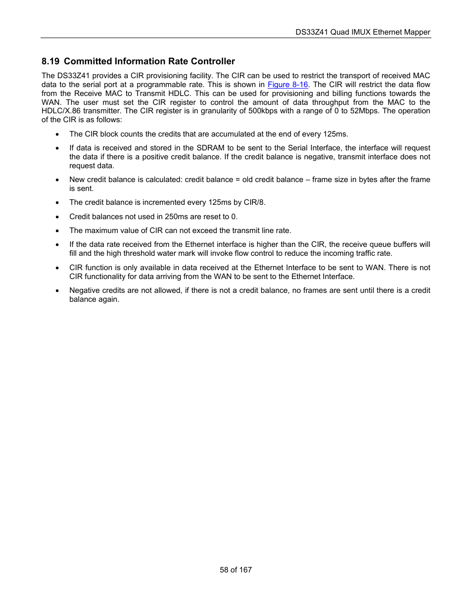 Committed information rate controller, Ommitted, Nformation | Ontroller | Maxim Integrated DS33Z41 User Manual | Page 58 / 167