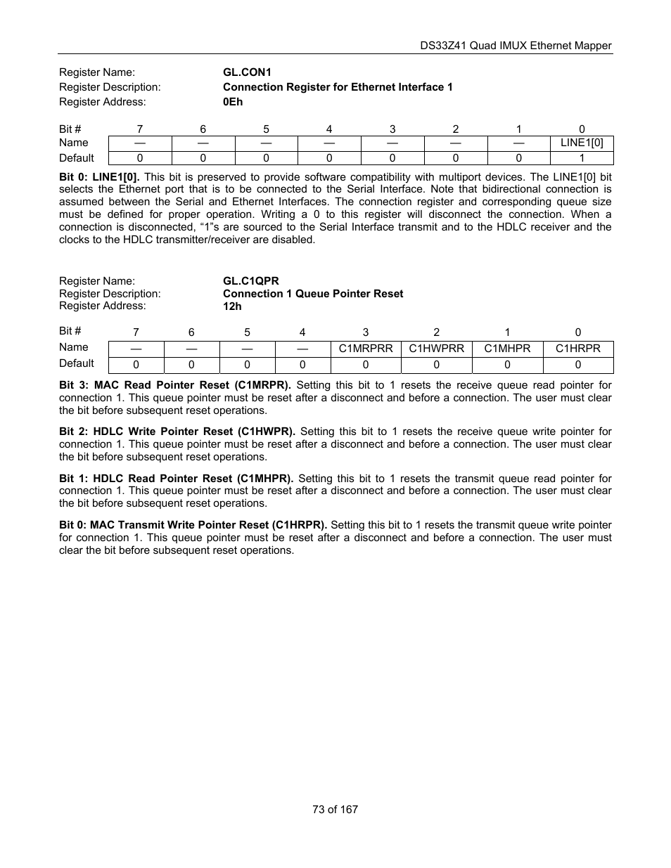 Maxim Integrated DS33Z41 User Manual | Page 73 / 167