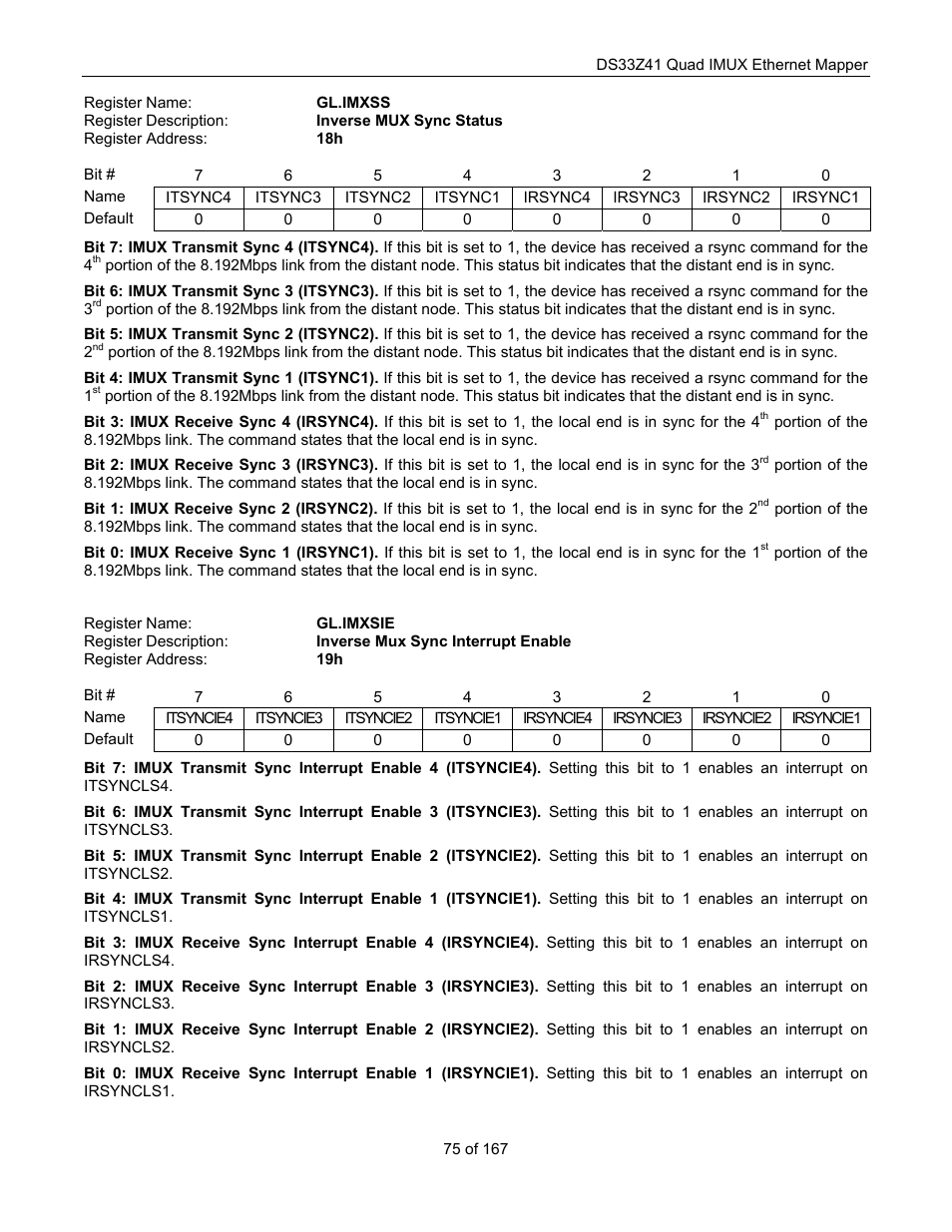 Maxim Integrated DS33Z41 User Manual | Page 75 / 167