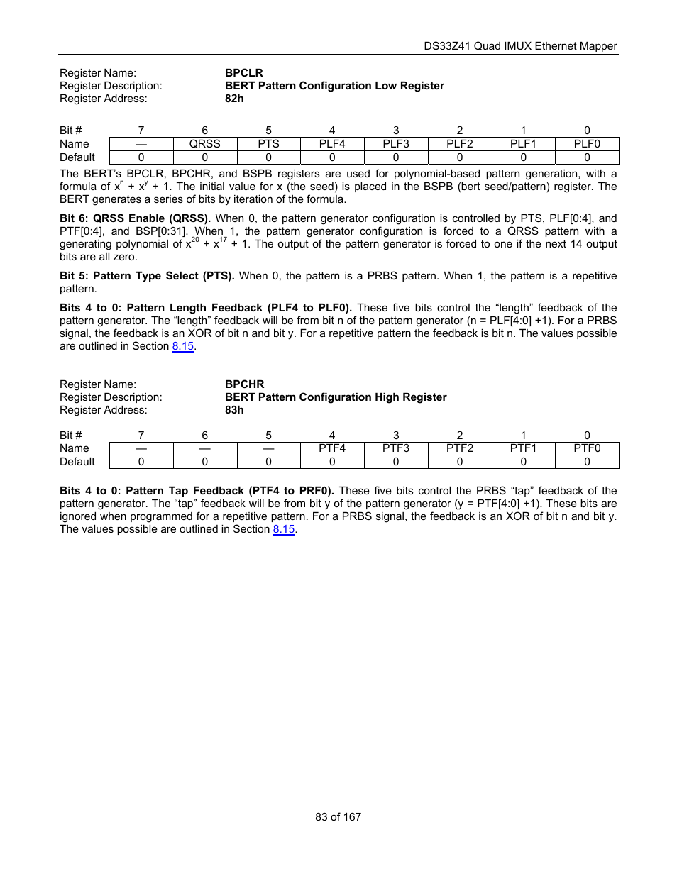 Maxim Integrated DS33Z41 User Manual | Page 83 / 167