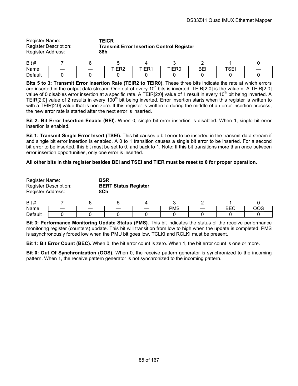Maxim Integrated DS33Z41 User Manual | Page 85 / 167