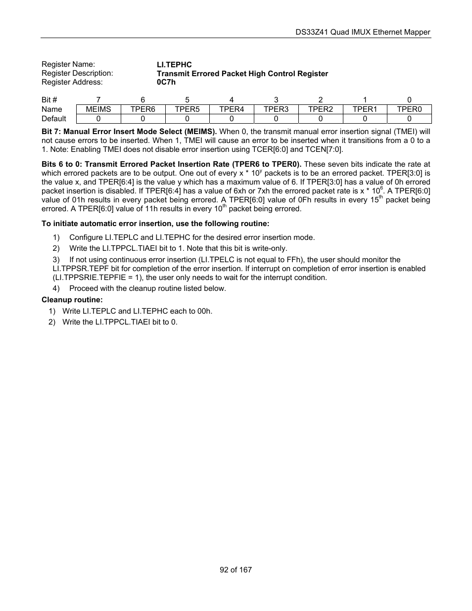 Maxim Integrated DS33Z41 User Manual | Page 92 / 167