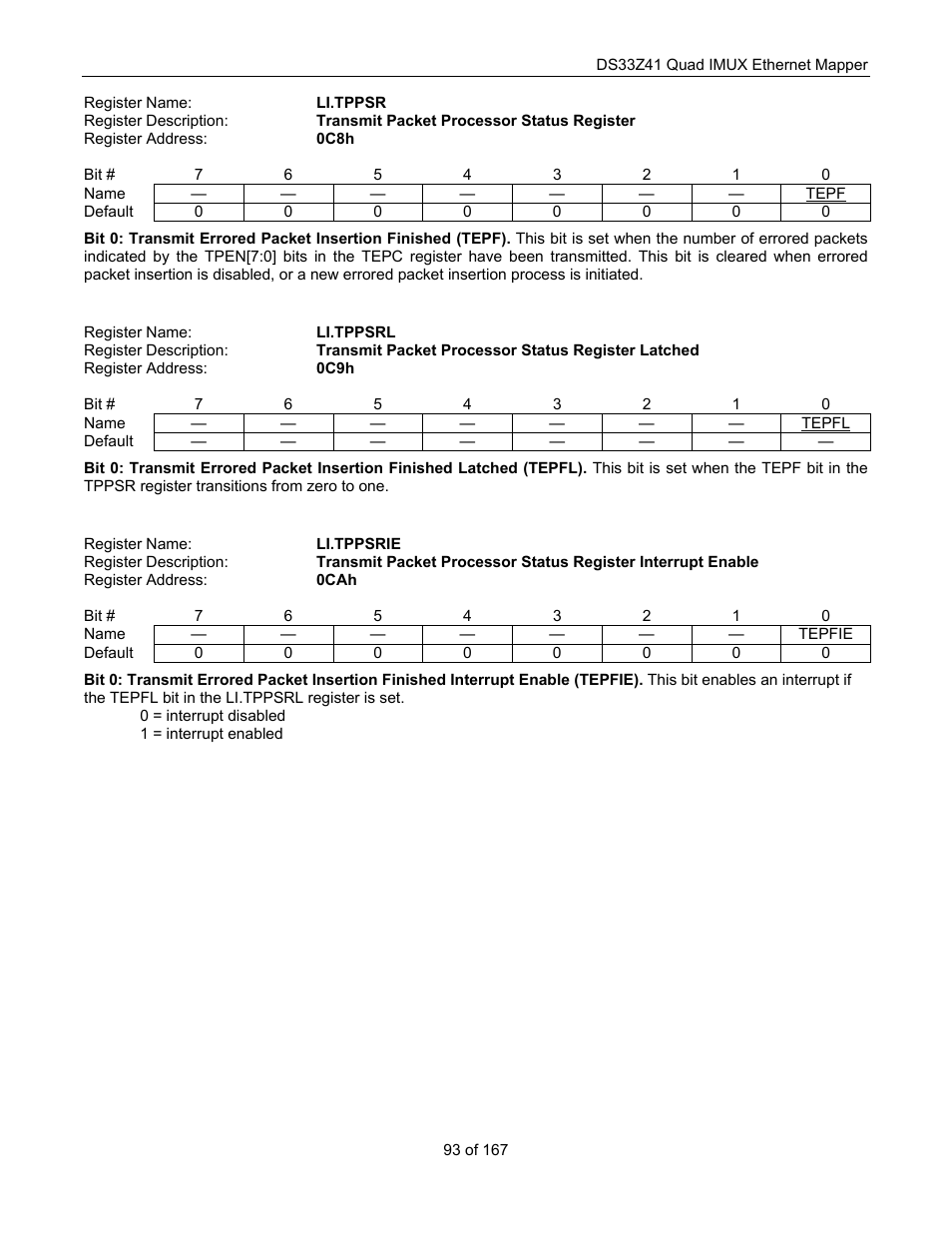 Maxim Integrated DS33Z41 User Manual | Page 93 / 167