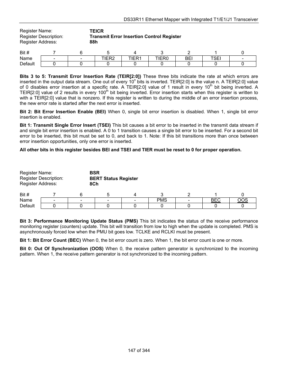 Maxim Integrated DS33R11 User Manual | Page 147 / 344