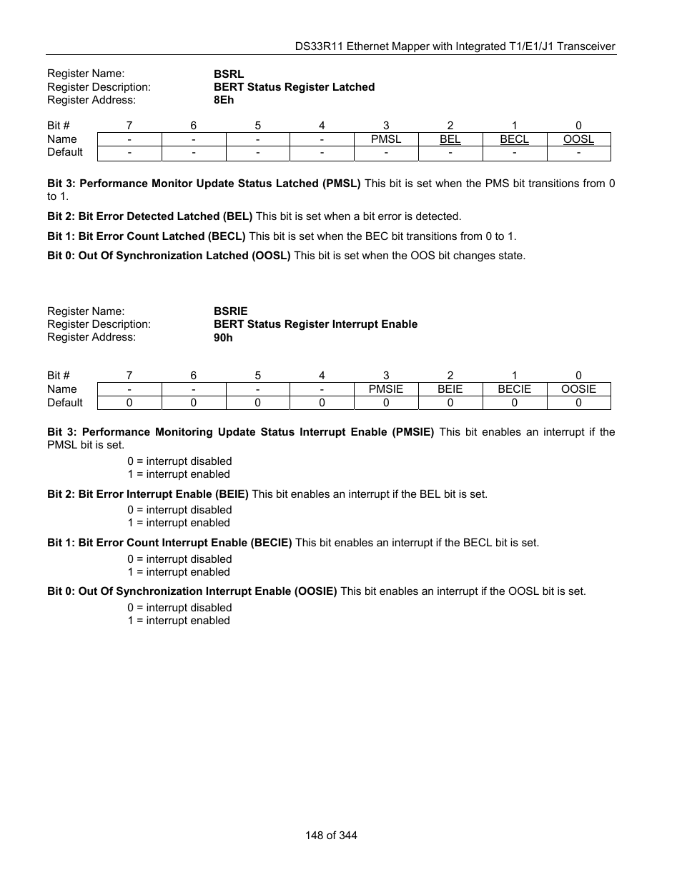 Maxim Integrated DS33R11 User Manual | Page 148 / 344