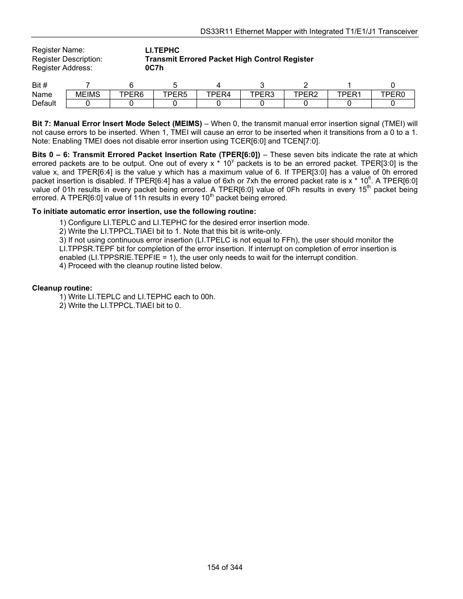 Maxim Integrated DS33R11 User Manual | Page 154 / 344