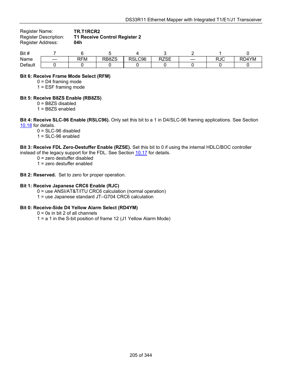 Maxim Integrated DS33R11 User Manual | Page 205 / 344