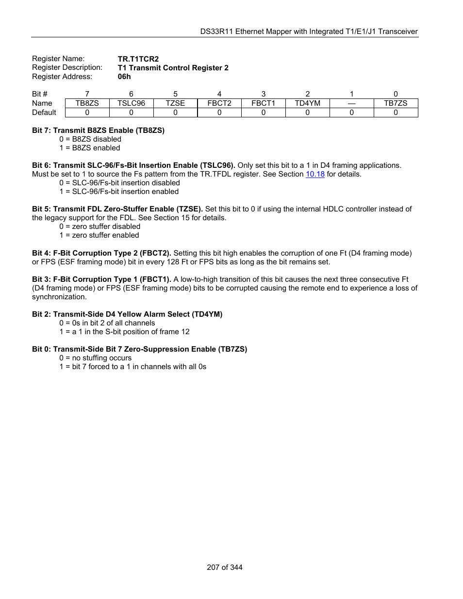 Maxim Integrated DS33R11 User Manual | Page 207 / 344