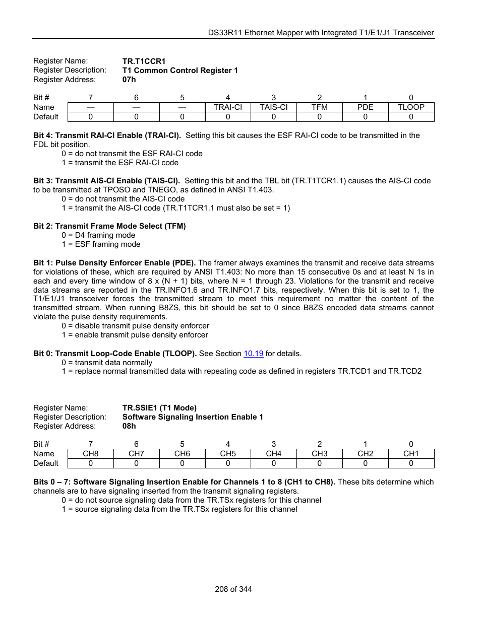 Maxim Integrated DS33R11 User Manual | Page 208 / 344