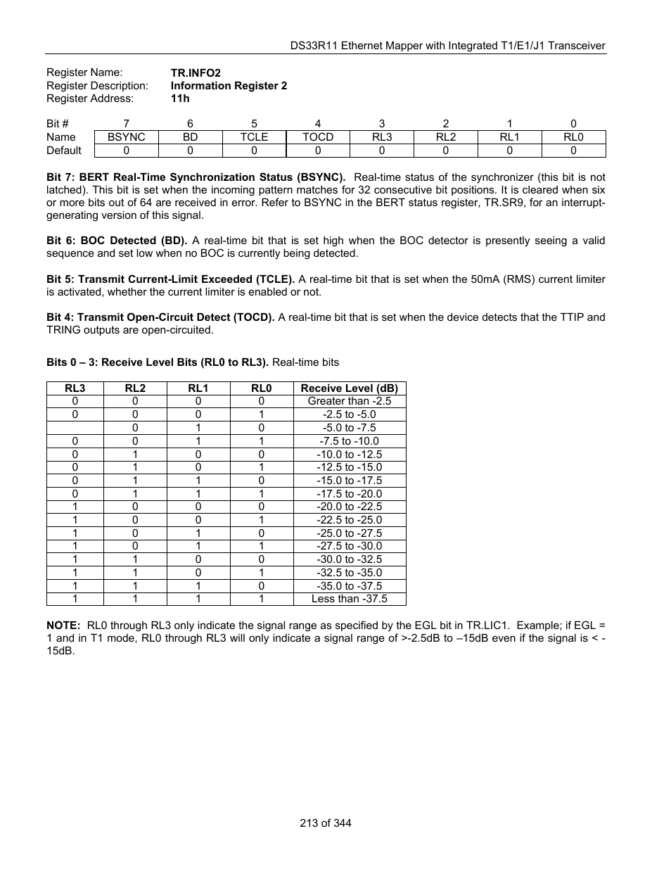 Maxim Integrated DS33R11 User Manual | Page 213 / 344