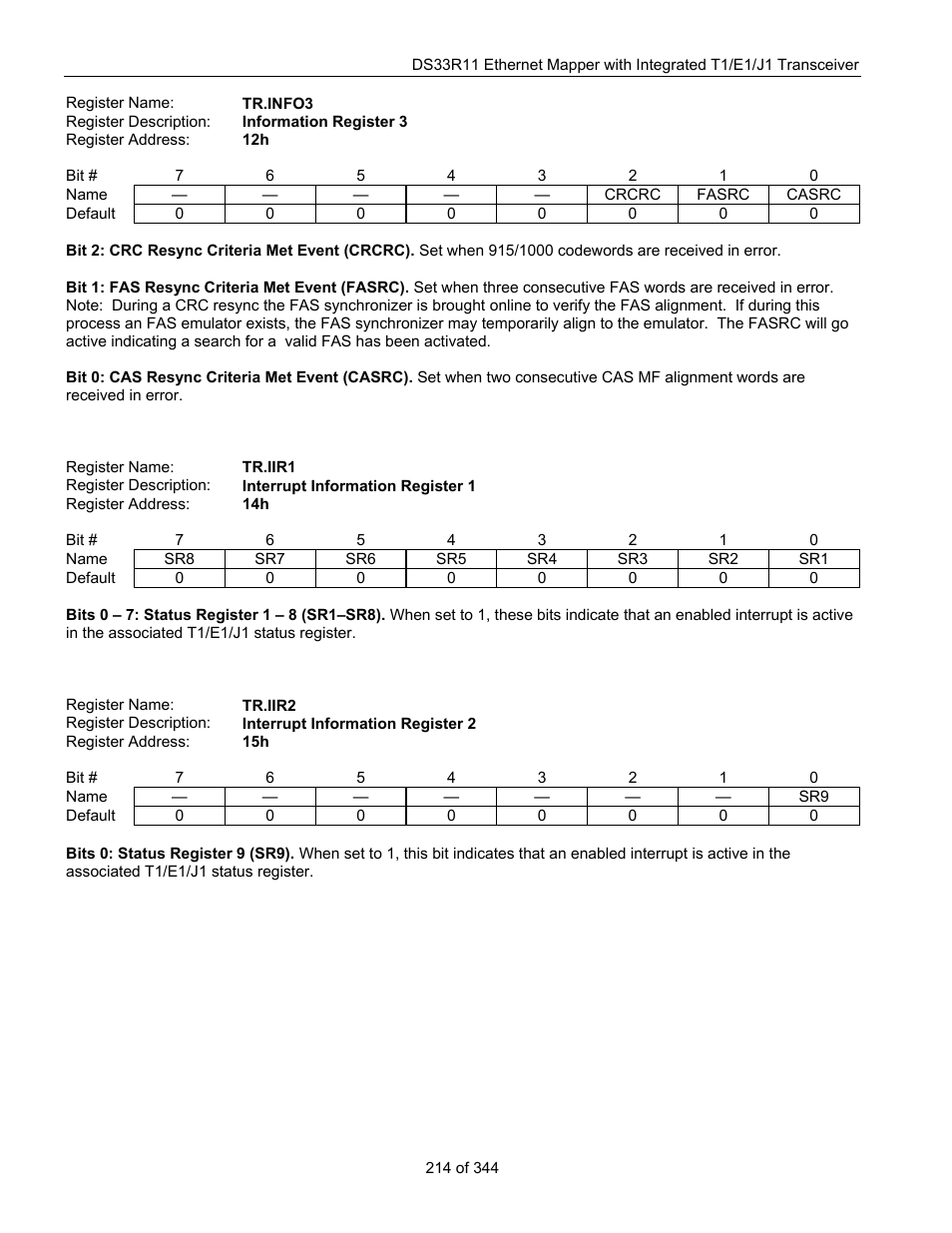 Maxim Integrated DS33R11 User Manual | Page 214 / 344