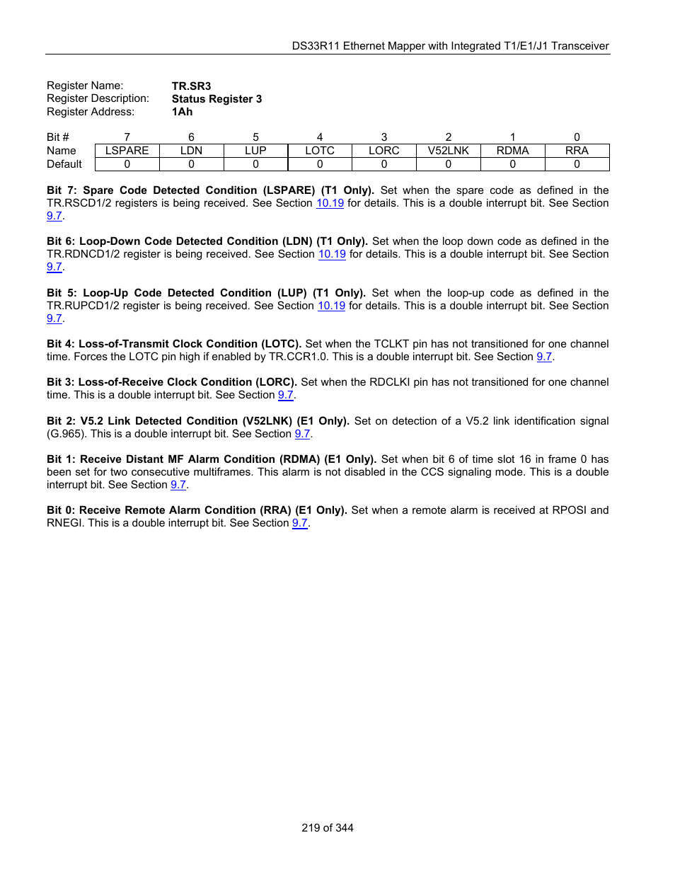 Maxim Integrated DS33R11 User Manual | Page 219 / 344