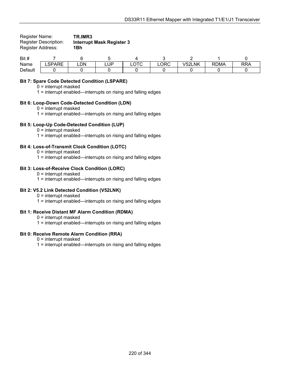 Maxim Integrated DS33R11 User Manual | Page 220 / 344
