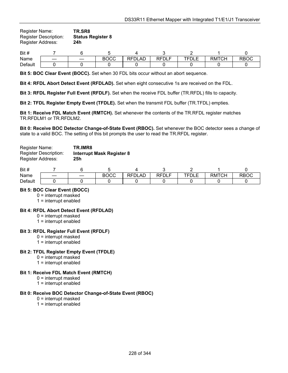 Maxim Integrated DS33R11 User Manual | Page 228 / 344
