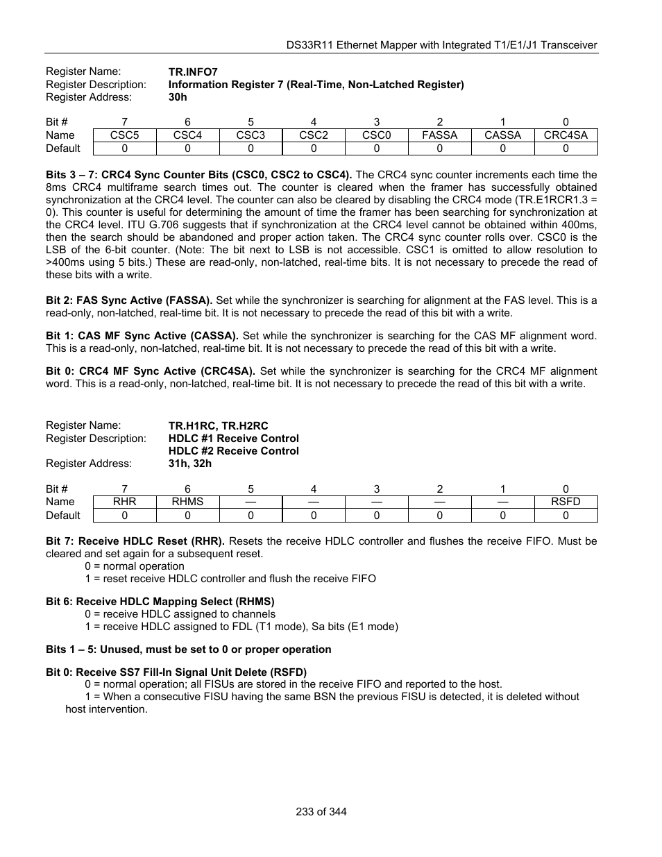 Maxim Integrated DS33R11 User Manual | Page 233 / 344