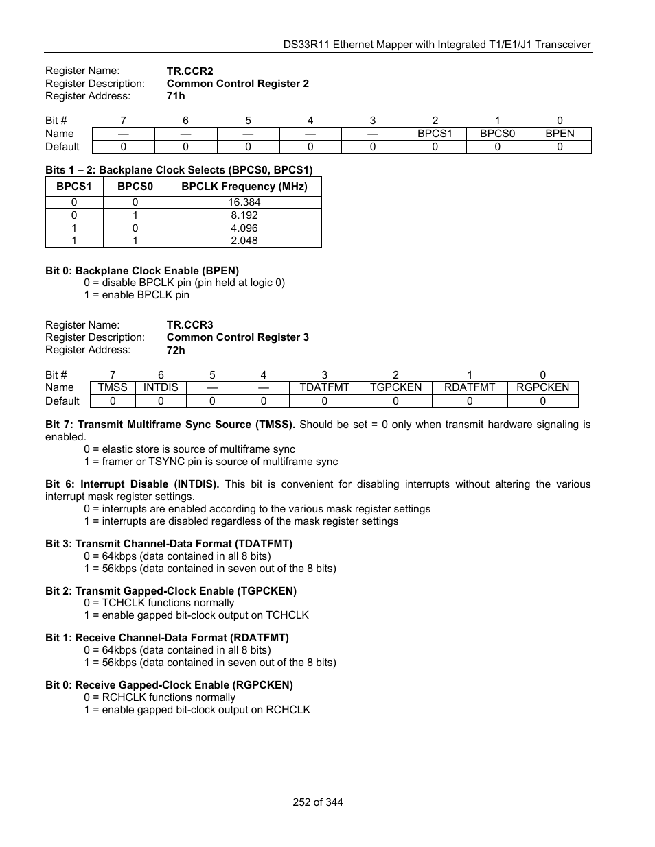 Maxim Integrated DS33R11 User Manual | Page 252 / 344