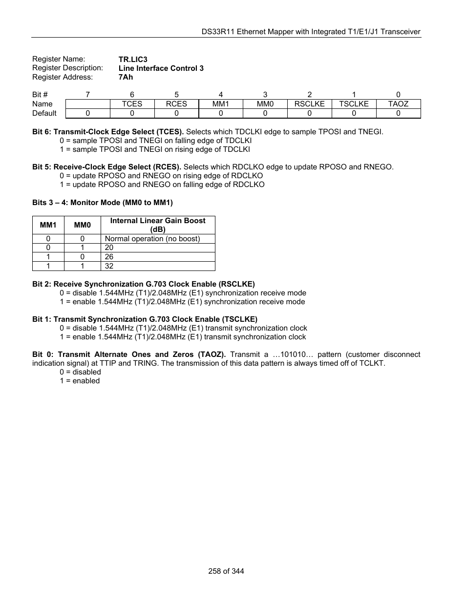 Maxim Integrated DS33R11 User Manual | Page 258 / 344