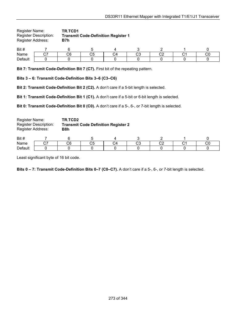 Maxim Integrated DS33R11 User Manual | Page 273 / 344