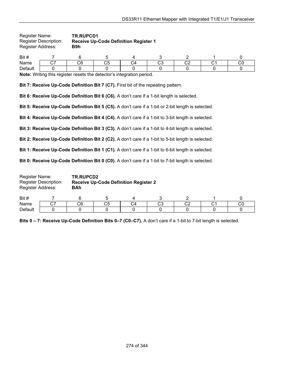 Maxim Integrated DS33R11 User Manual | Page 274 / 344