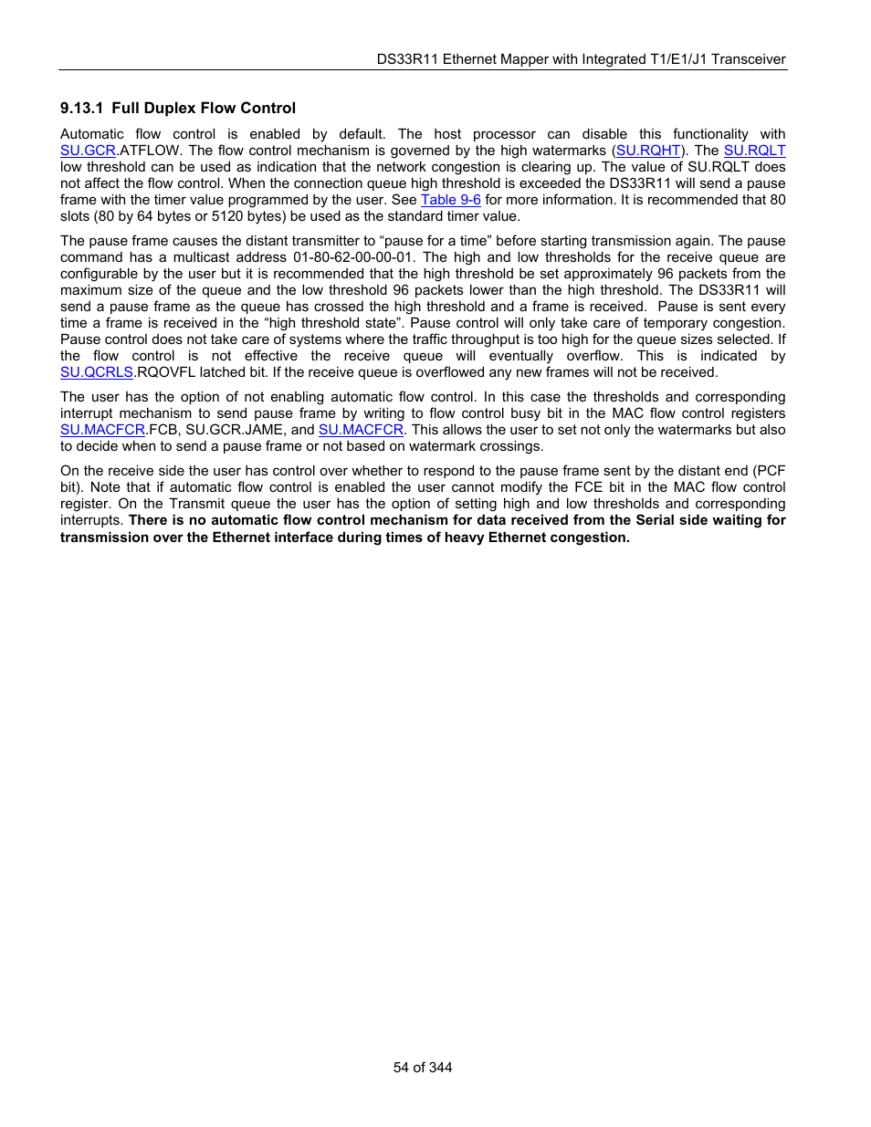 1 full duplex flow control, Full duplex flow control | Maxim Integrated DS33R11 User Manual | Page 54 / 344