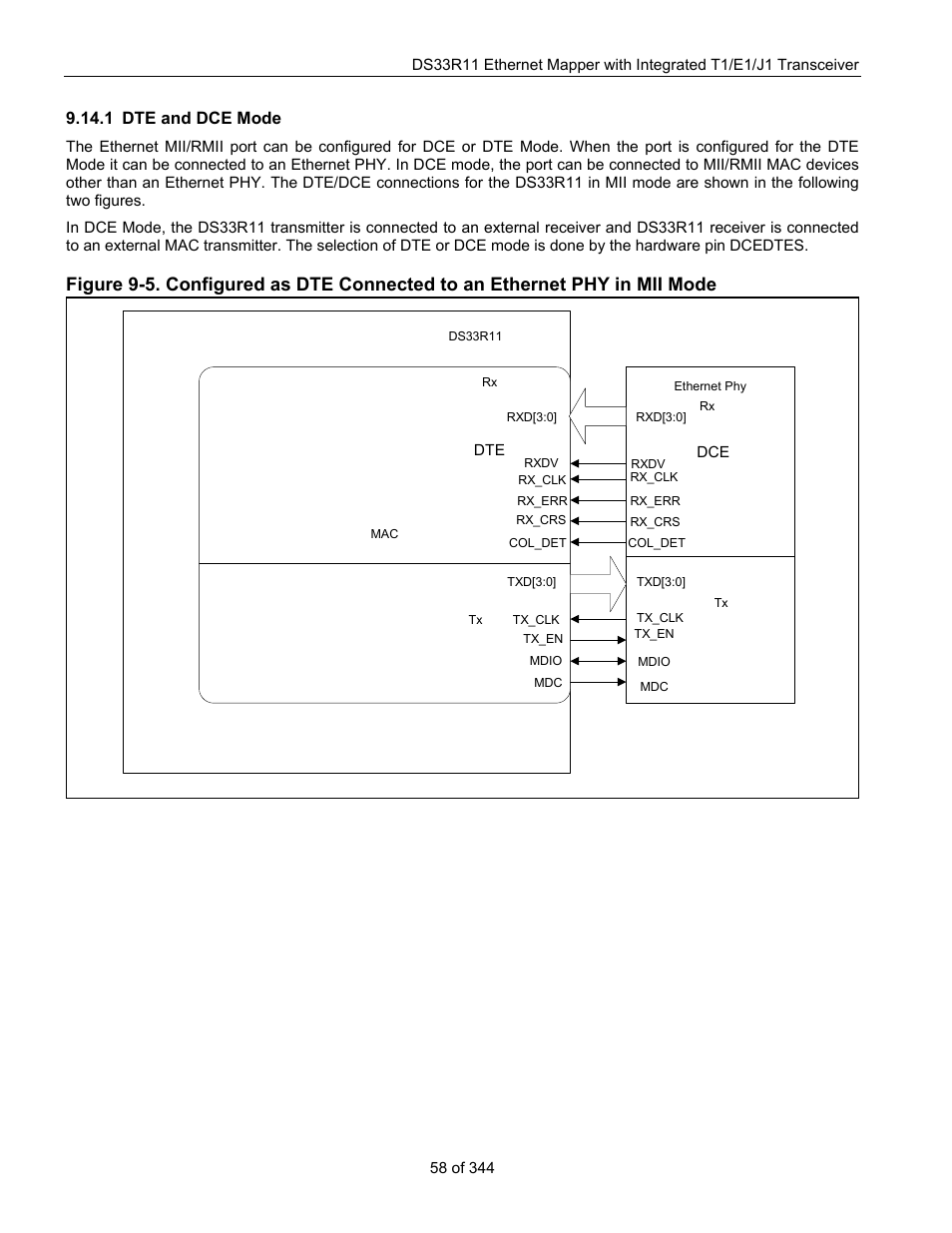 1 dte and dce mode, Dte and dce mode | Maxim Integrated DS33R11 User Manual | Page 58 / 344