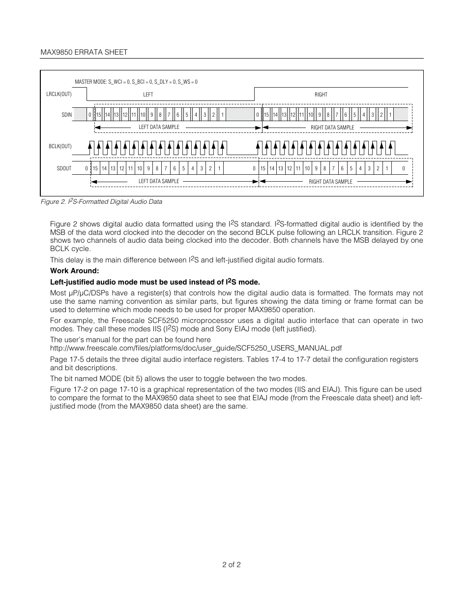 Maxim Integrated MAX9850 User Manual | Page 2 / 2