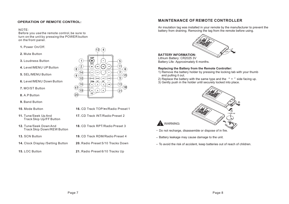 Metrik Mobile Electronics MCD-797 User Manual | Page 8 / 8