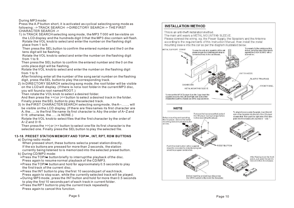 Metrik Mobile Electronics MCD795 User Manual | Page 6 / 8