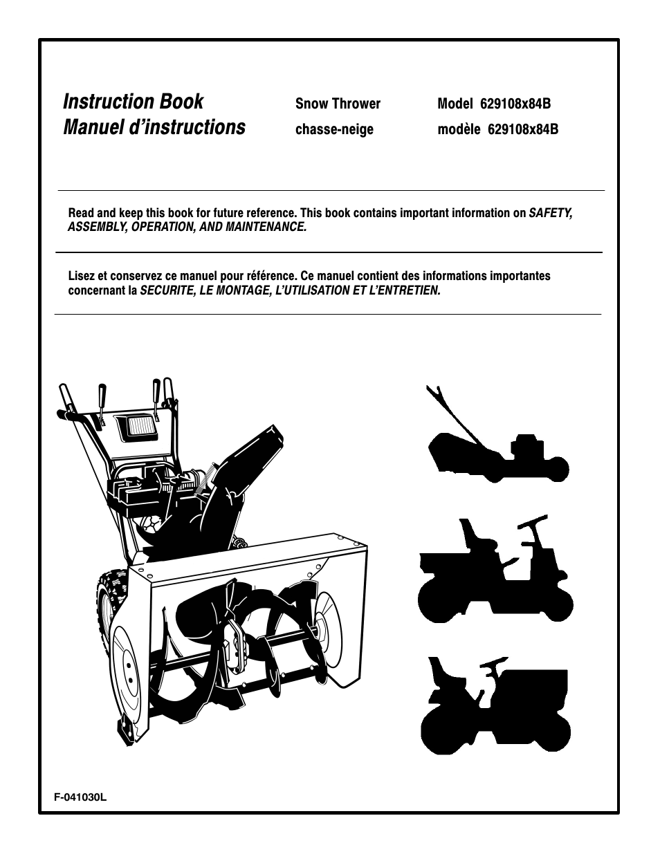 Murray 629108x84B User Manual | 52 pages