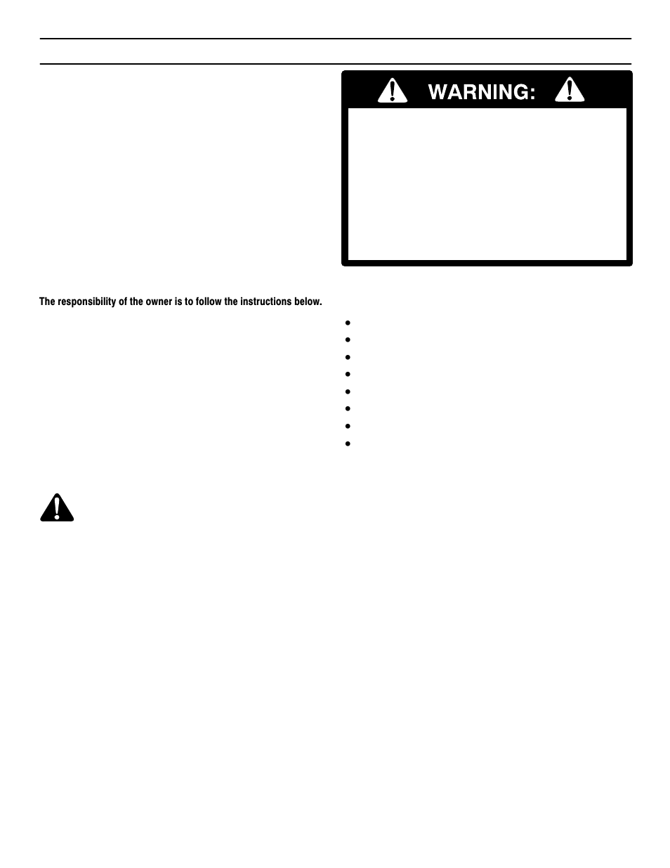 Owner’s information, Responsibility of the owner, Safety rules | Murray 405005x99B User Manual | Page 3 / 52