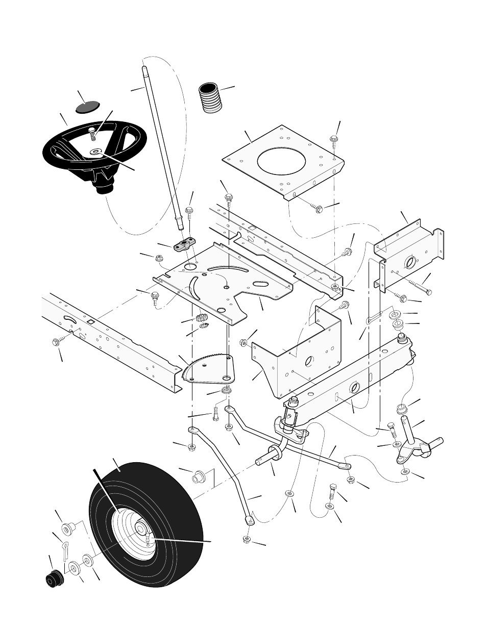 Steering | Murray 405005x99B User Manual | Page 40 / 52