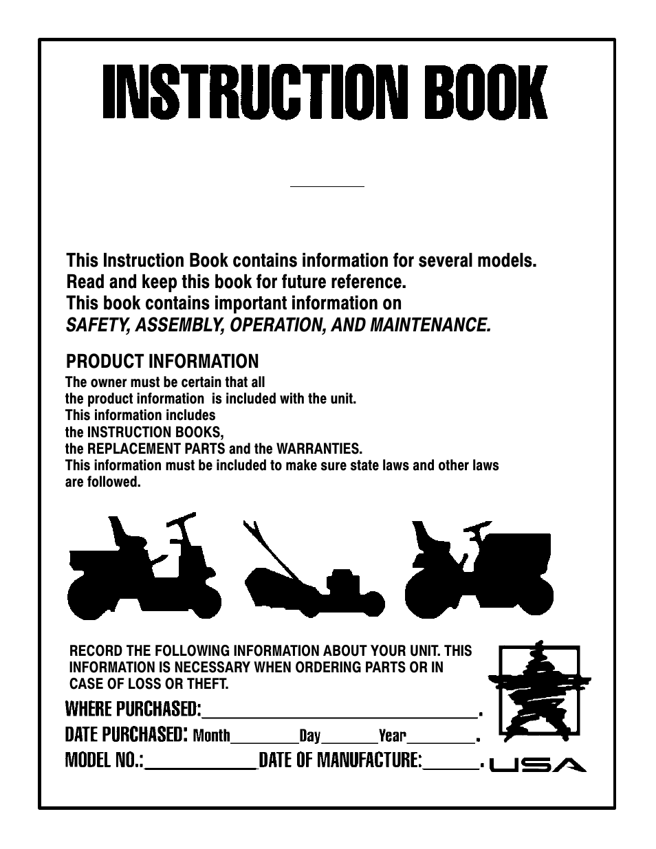 Murray 425303x92B User Manual | 56 pages