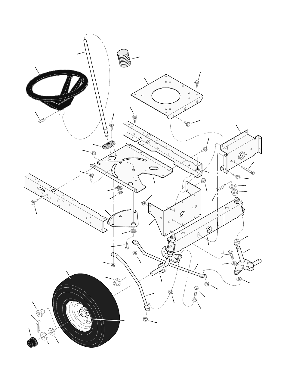 Steering | Murray 425303x92B User Manual | Page 42 / 56