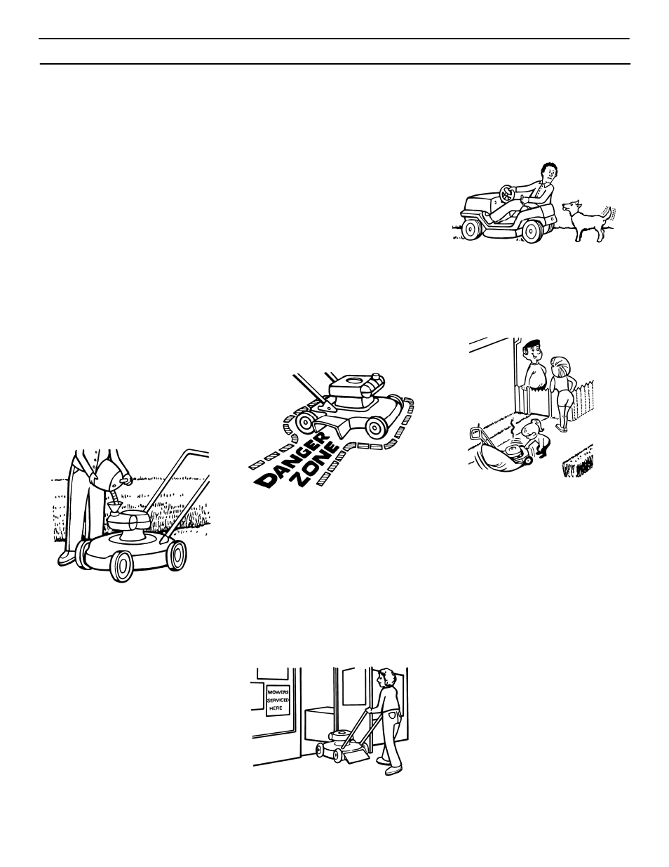 Safe mowing guide | Murray 425303x92B User Manual | Page 6 / 56