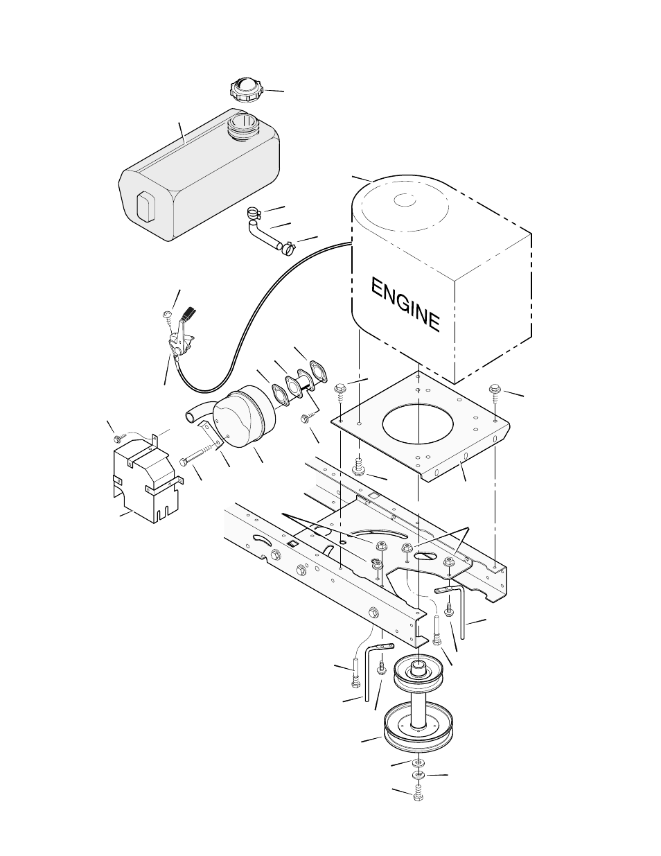 Engine mount | Murray 405001x78B User Manual | Page 28 / 32