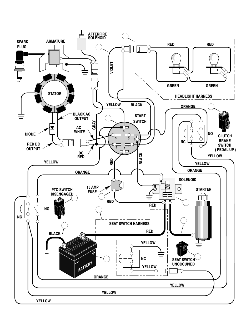 Electrical system | Murray 405001x78B User Manual | Page 30 / 32