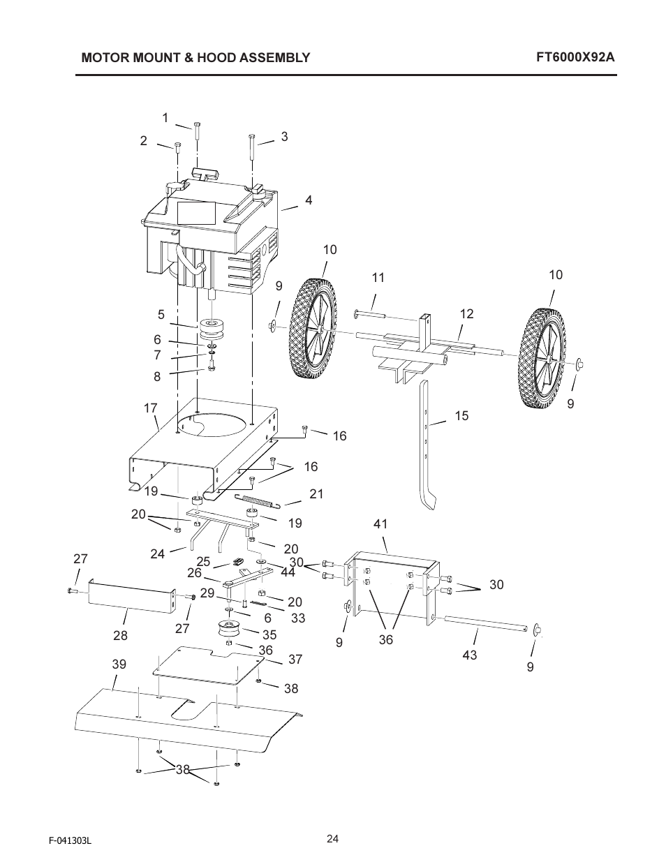 Murray FT6000X92A User Manual | Page 24 / 28