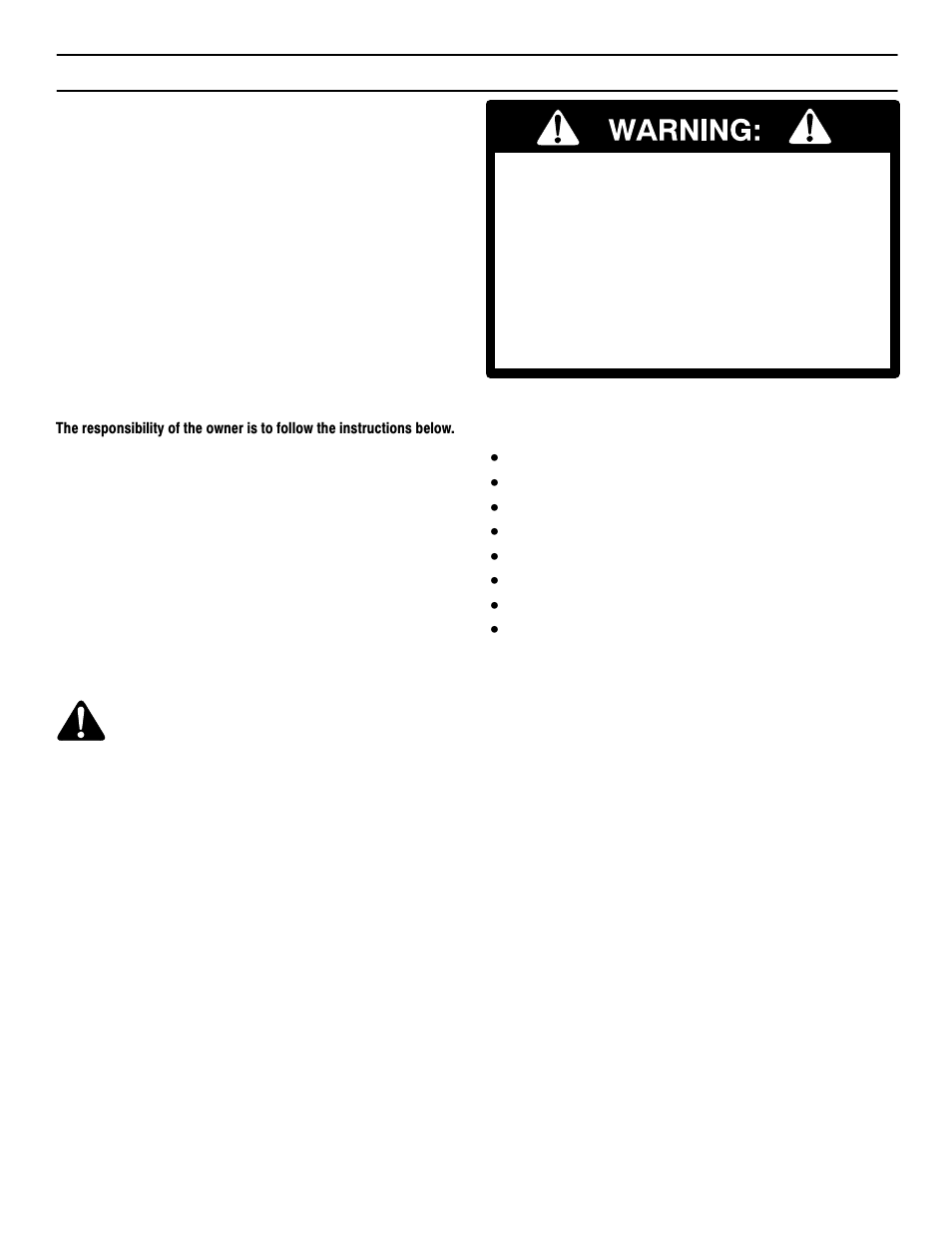 Owner’s information, Responsibility of the owner, Safety rules | Murray 425306x48A User Manual | Page 3 / 56
