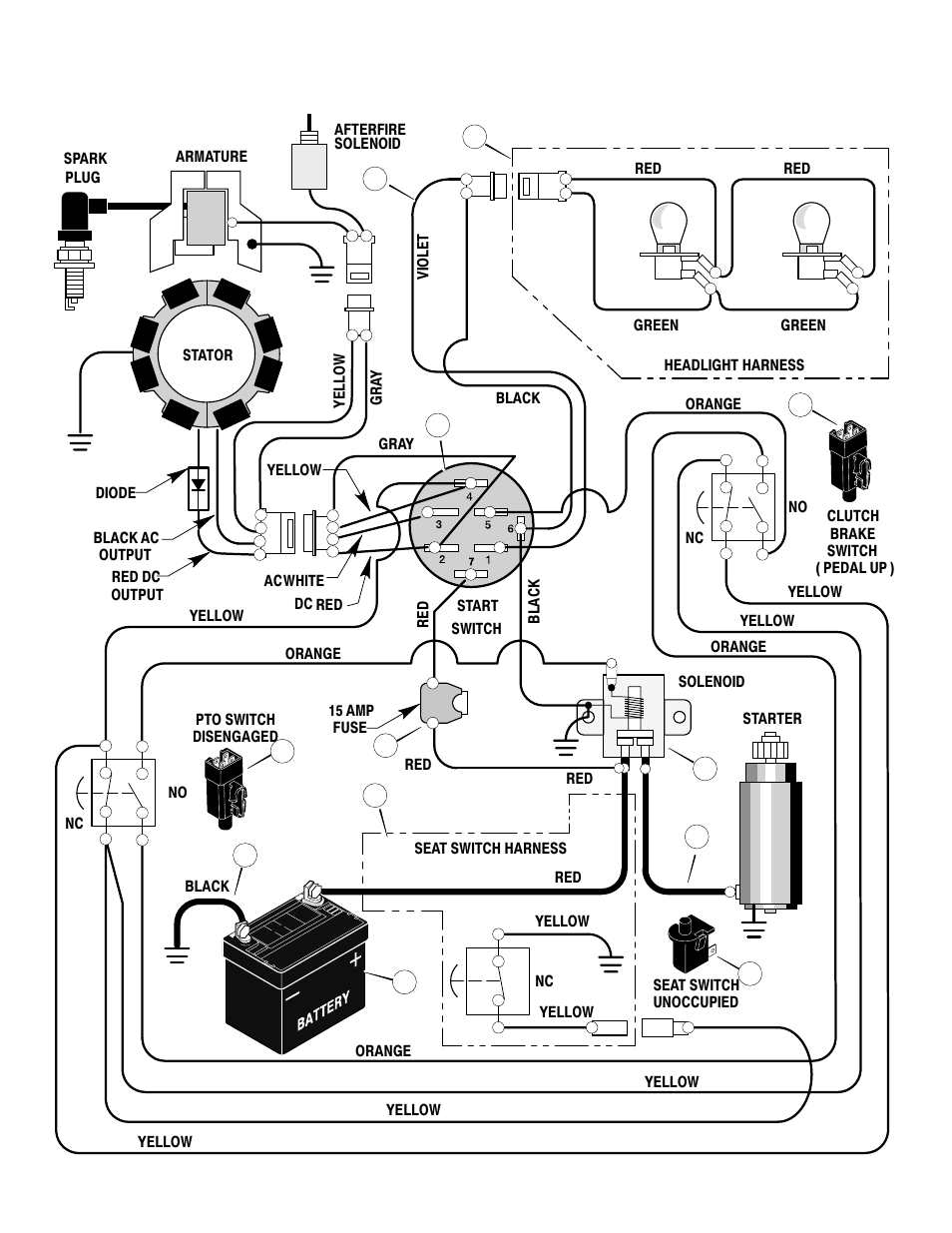 Electrical system | Murray 425007x92B User Manual | Page 48 / 52