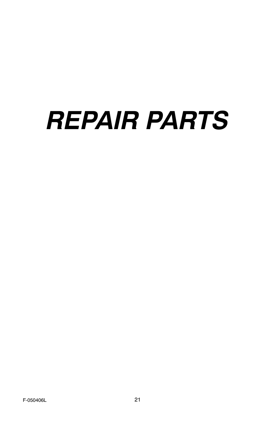 Repair parts | Murray 20-inch Push User Manual | Page 21 / 28