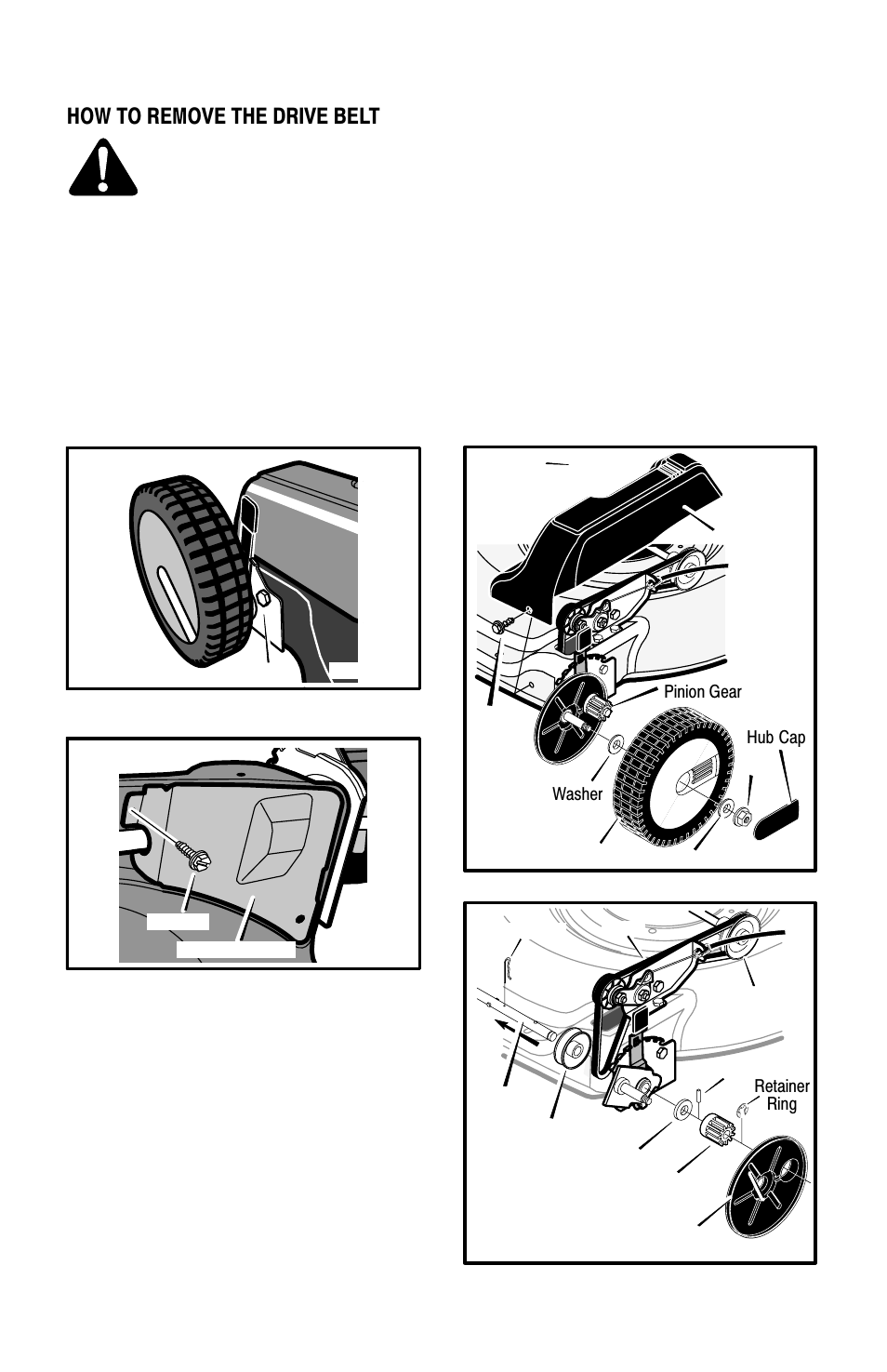Maintenance, How to remove the drive belt | Murray Models 22" User Manual | Page 18 / 32