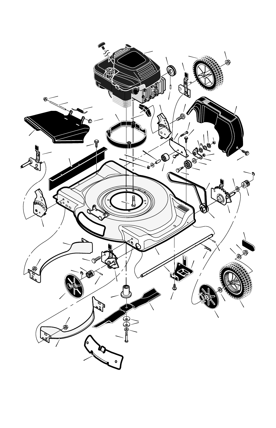 Models with standard wheels | Murray Models 22" User Manual | Page 24 / 32