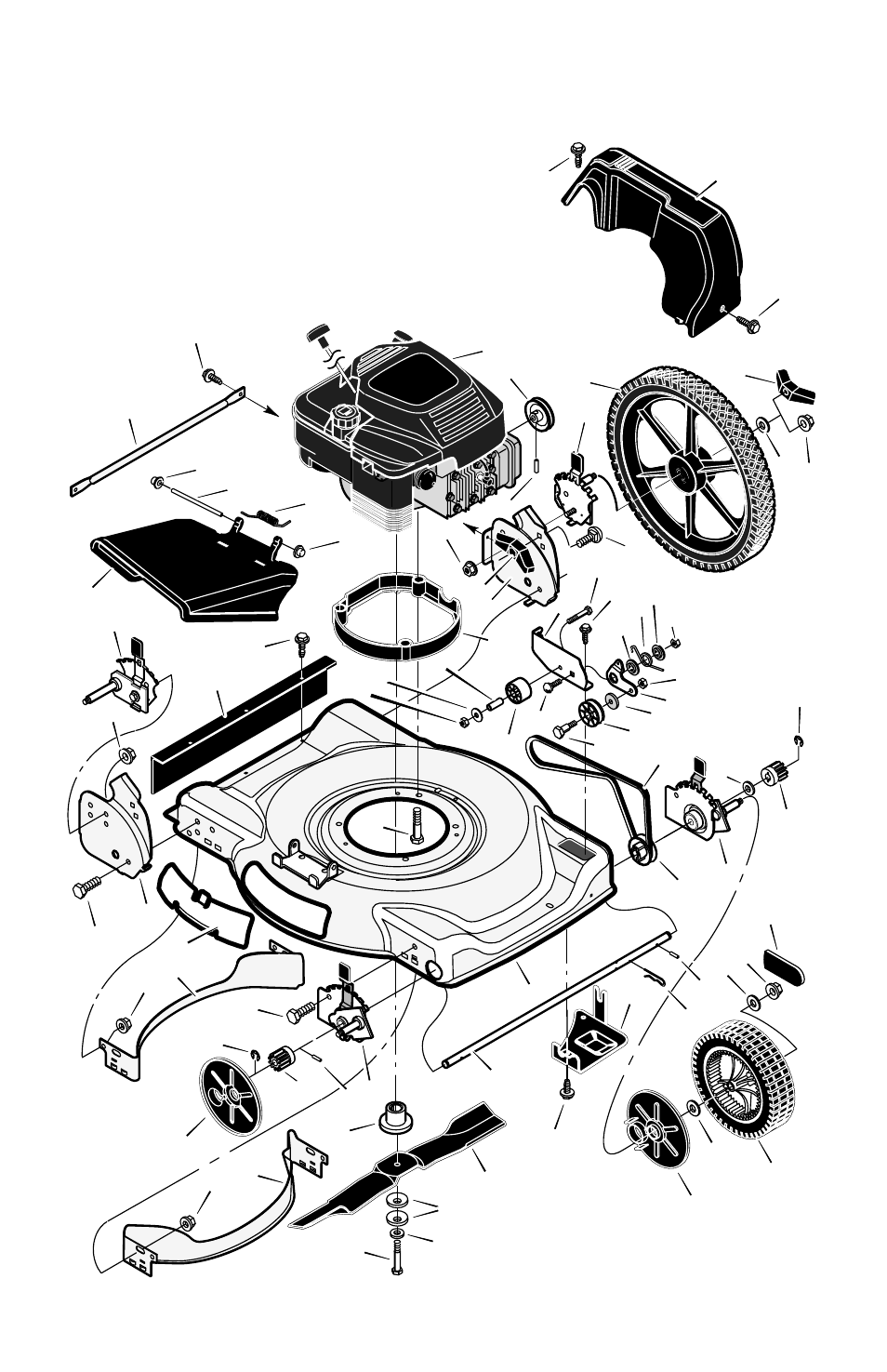 Models with 14” rear wheels | Murray Models 22" User Manual | Page 26 / 32