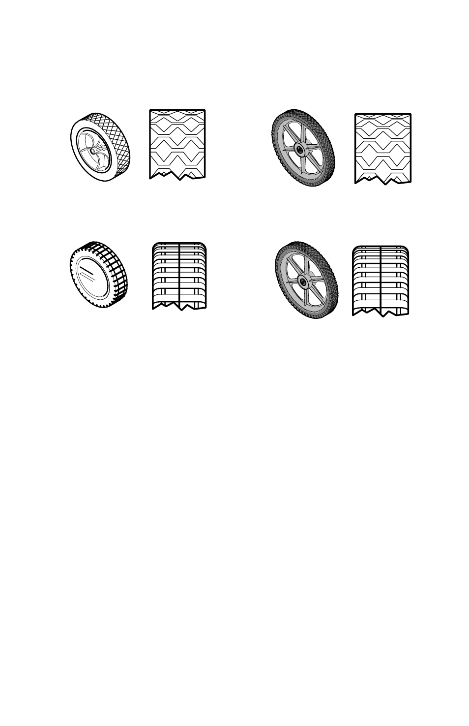 Wheels and tires, Ad b c | Murray Models 22" User Manual | Page 28 / 32